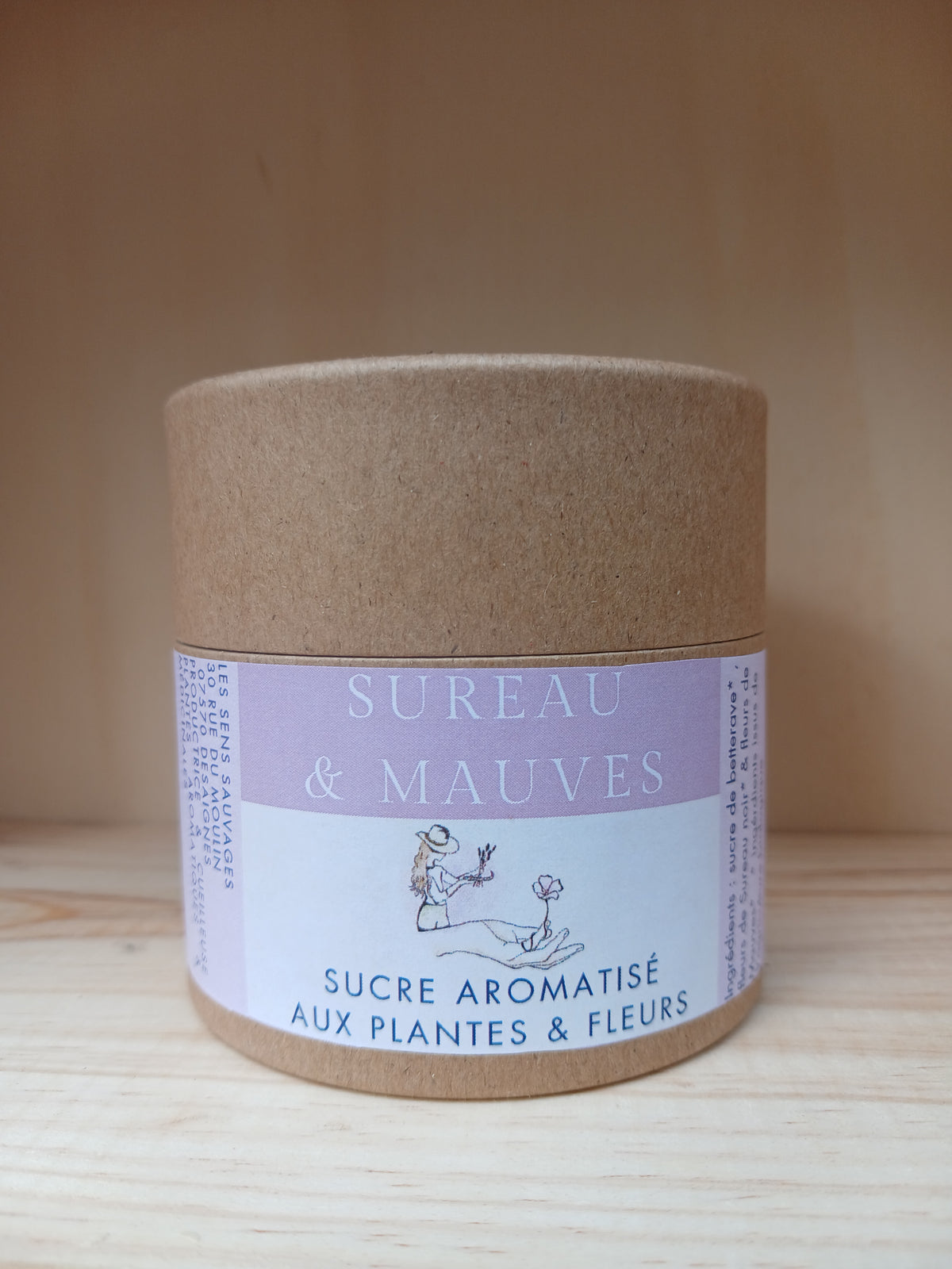 Sucre aromatisé aux fleurs de Sureau & Mauves